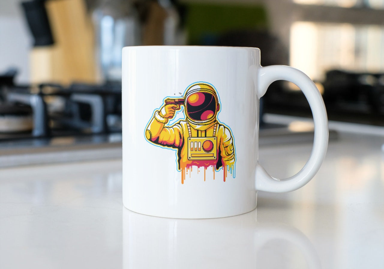 Astronaut with gun