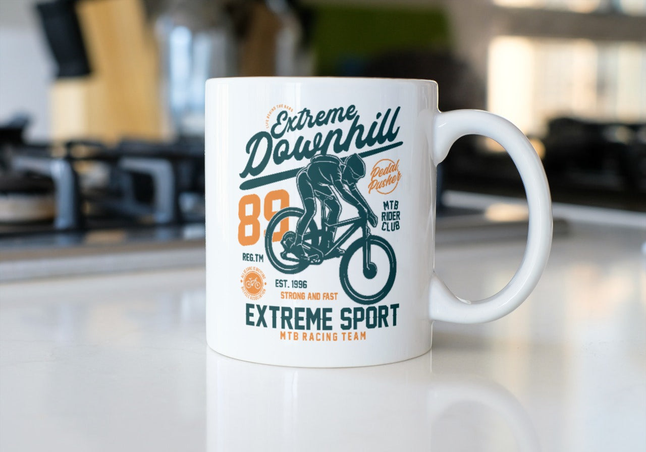 Cyclist-extreme downhill