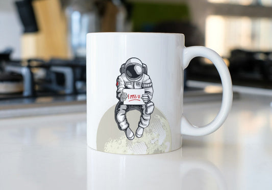 Astronaut on the moon i miss you