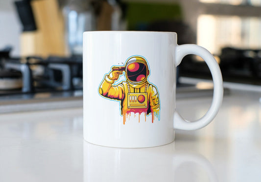 Astronaut with gun