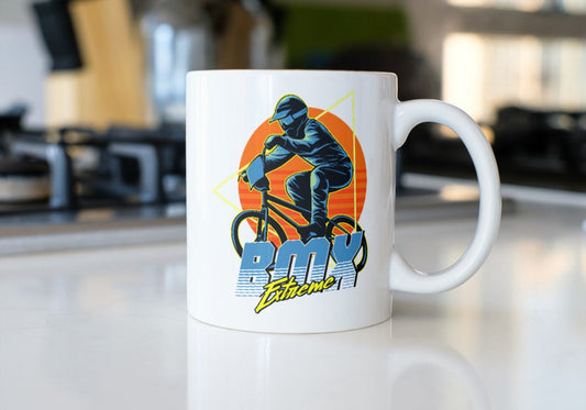 Cyclist BMX extreme