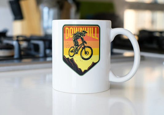Cyclist downhill