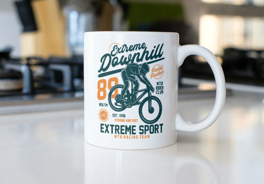 Cyclist-extreme downhill