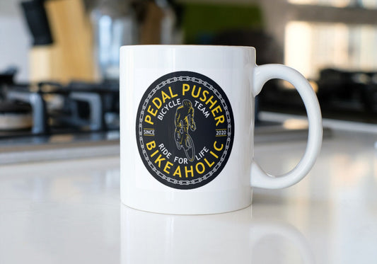 Cyclist pedal pusher bikeaholic